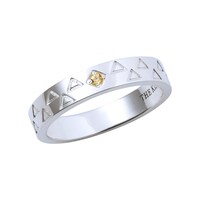 我妻善逸モデルのシルバーリング。