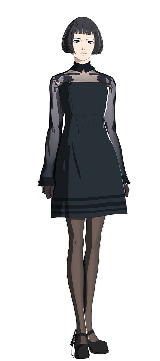 謎の美少女（CV：早見沙織）の設定画。
