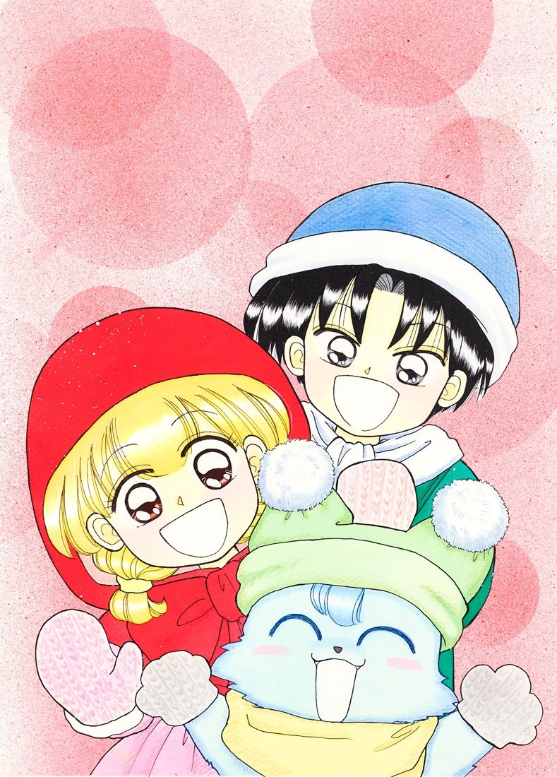 「赤ずきんチャチャ」の新規展示原画。 (c)彩花みん/集英社