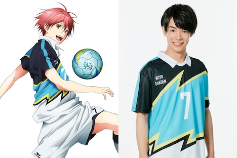 左から大和晴、大和晴役を演じる高良崚太。