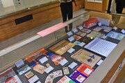 「なかよし創刊65周年記念原画展」の様子。