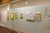 「なかよし創刊65周年記念原画展」の様子。