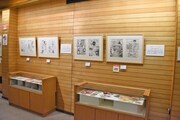 「なかよし創刊65周年記念原画展」の様子。