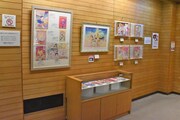「なかよし創刊65周年記念原画展」の様子。