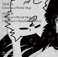 「アンノウン・ワールドマップ」7インチアナログレコードのジャケット（裏）。