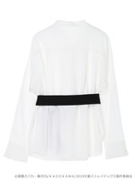 「中島敦イメージ リボンベルト付きブラウス」