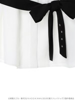 「中島敦イメージ リボンベルト付きブラウス」