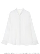 「中島敦イメージ リボンベルト付きブラウス」