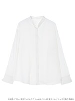 「中島敦イメージ リボンベルト付きブラウス」