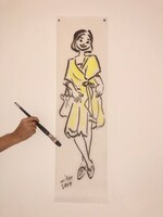 「全身まるごと似顔絵ドローイング」の作品イメージ。