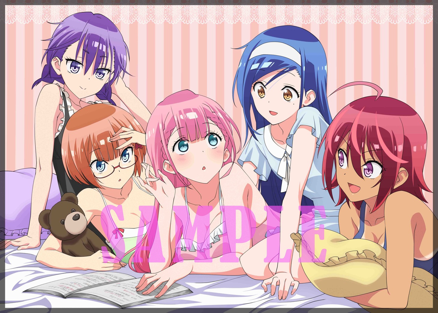 TVアニメ「ぼくたちは勉強ができない！」Bly-ray / DVD第1巻店舗共通購入特典のクリアファイル（イメージ）。