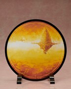 付属品の金屏風。