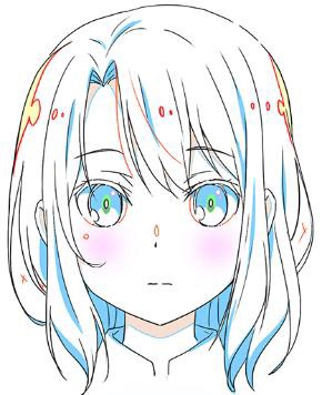 鬼頭明里演じる安達の設定画。(c)2019 入間人間/KADOKAWA/安達としまむら製作委員会