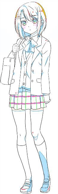 鬼頭明里演じる安達。授業をサボりがちな高校1年生。人付き合いと親が少し苦手。体育館の2階で同じくサボっていたしまむらと出会い接するうちに、友達とも思っていなかったしまむらに対する気持ちが少しずつ動いていく。 (c)2019 入間人間/KADOKAWA/安達としまむら製作委員会