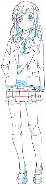 伊藤美来演じるしまむら。安達ほどではないが同じく授業をサボりがちな高校1年生。人付き合いは面倒だと思っているが、苦手というわけではな く面倒見のいい部分も持っている。(c)2019 入間人間/KADOKAWA/安達としまむら製作委員会