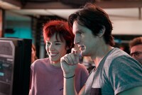 映画「シティーハンター THE MOVIE 史上最香のミッション」PVのメイキング画像。(c)Pierre Lacheau & Axel Films Production