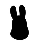 「あのかわいいキャラクター」のシルエット。