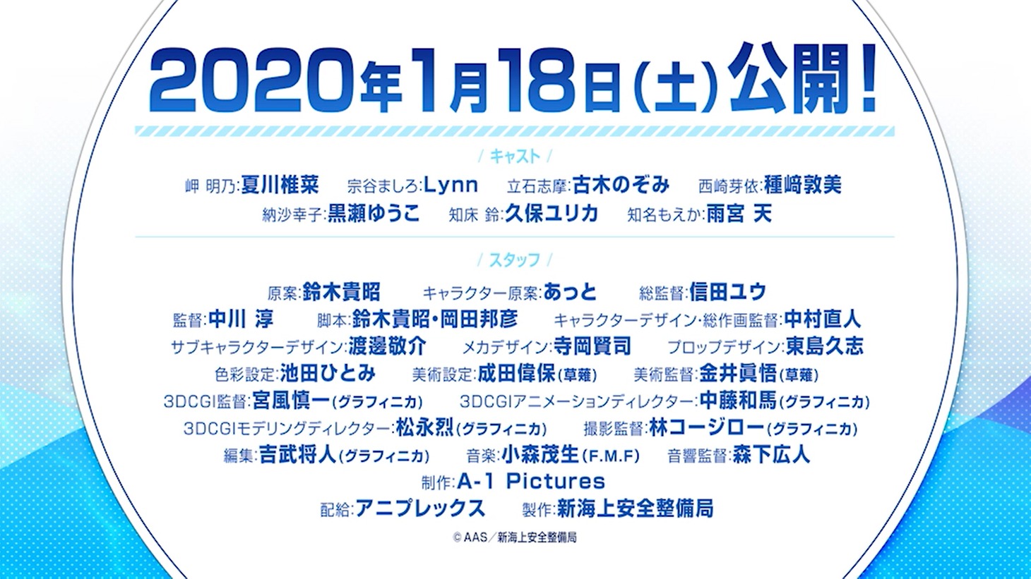 劇場版「ハイスクール・フリート」キャスト・スタッフ情報告知