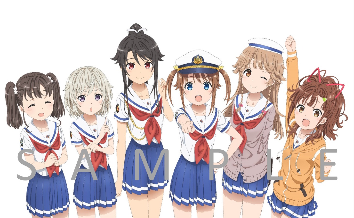 「ハイスクール・フリート 5.1ch Blu-ray Disc BOX」店舗共通特典用の描き下ろしイラスト。