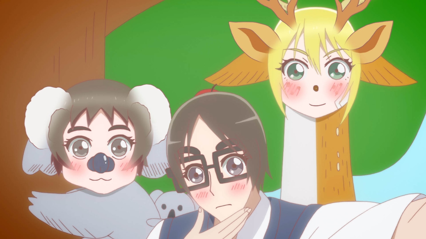 TVアニメ「女子高生の無駄づかい」7話より。