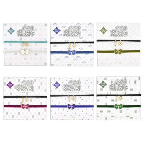 「忍たま乱太郎」静電気軽減ヘアブレスレットのラインナップ。