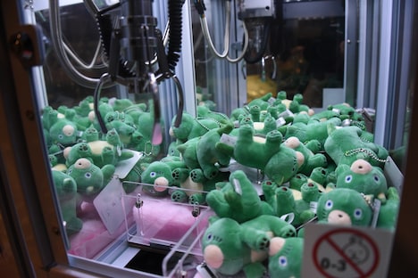 「そばへ」のクレーンゲーム。