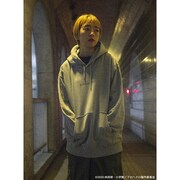 「ドロヘドロ キクラゲパーカー」の着用イメージ。