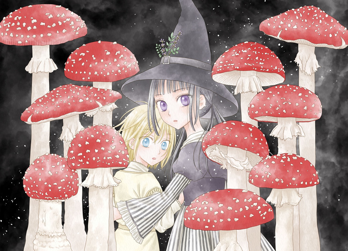 「シャンピニオンの魔女」のイラスト。