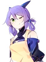 和氣あず未演じるフラットルテの原作イラスト。(c)Kisetsu Morita/SB Creative Corp. Illustration:benio