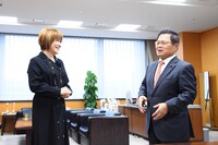 任命式の様子。