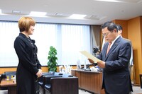 任命式の様子。