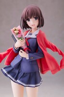 「加藤恵 卒業ver. 1/7スケールフィギュア」帽子を脱いだ姿。