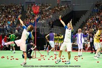 「ダンシング玉入れ」の様子。