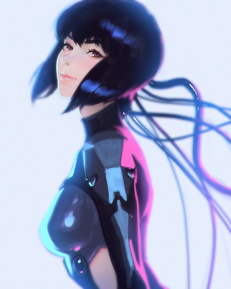 草薙素子のビジュアル。