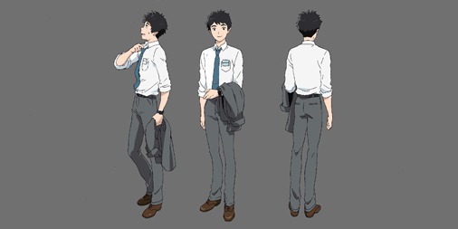 「あの日の心をとらえて」のキャラクターデザイン。