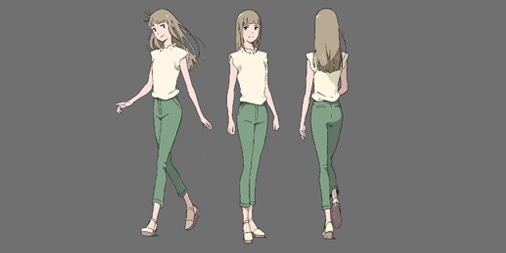 「あの日の心をとらえて」のキャラクターデザイン。