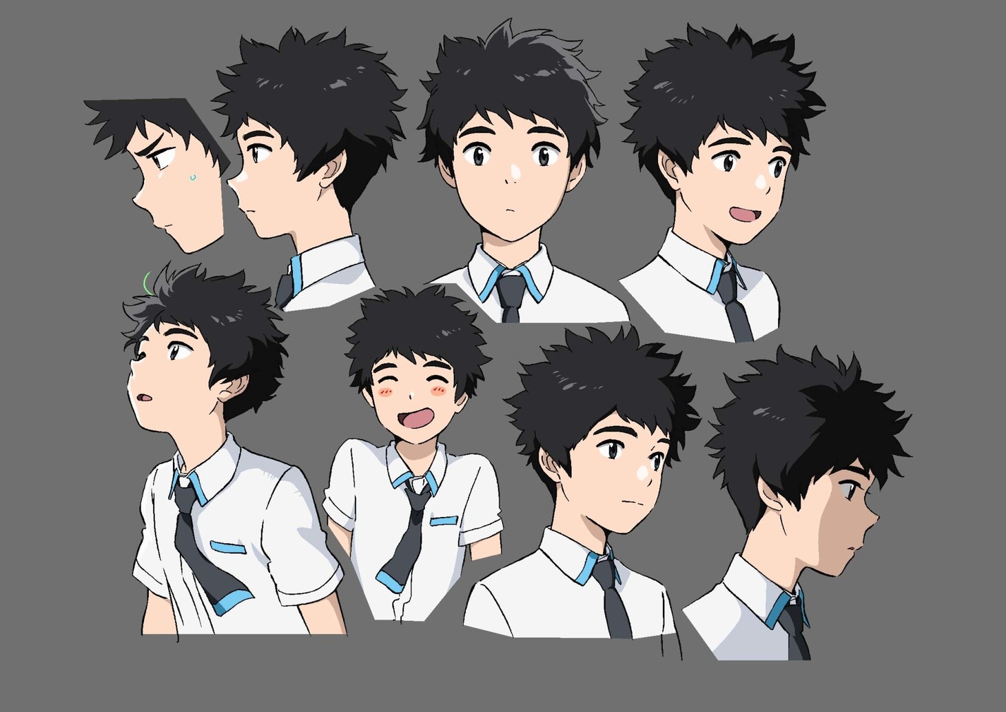 「あの日の心をとらえて」のキャラクターデザイン。