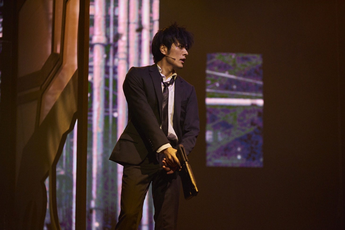 舞台「PSYCHO-PASS サイコパス Chapter1―犯罪係数―」ゲネプロの様子。