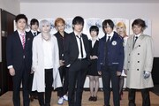 舞台「PSYCHO-PASS サイコパス Chapter1―犯罪係数―」囲み取材の様子。