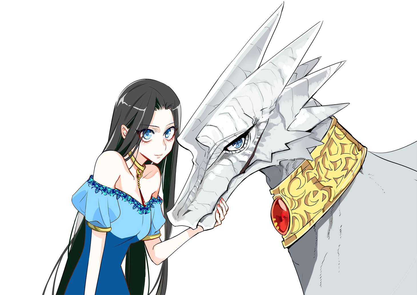 「蒼竜の側用人～白銀の竜 編～」イラスト(c)千歳四季／白泉社