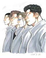 鳳仙四天王。左から沢村正次、志田健三、小田島有剣、仁川英明。(c)高橋ヒロシ（秋田書店）