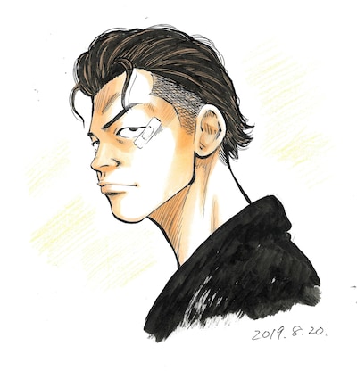 花岡楓士雄 (c)高橋ヒロシ（秋田書店）