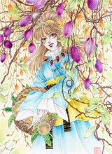 センターカラーを飾った河惣益巳「蜻蛉」。