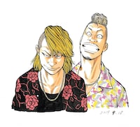 左から泰志、清史。(c)高橋ヒロシ（秋田書店）