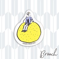 「アクリルブローチ」の1種。