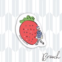 「アクリルブローチ」の1種。