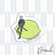 「アクリルブローチ」の1種。