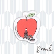 「アクリルブローチ」の1種。