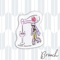 「アクリルブローチ」の1種。