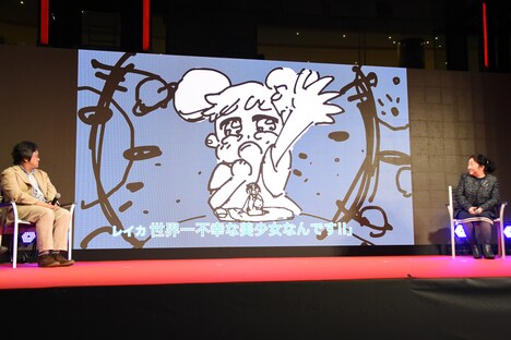 絵コンテ撮の中でも、ひときわ場内で笑いが起きたシーン。